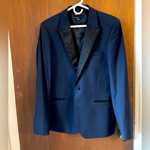 ASOS midnight blue tuxedo jacket